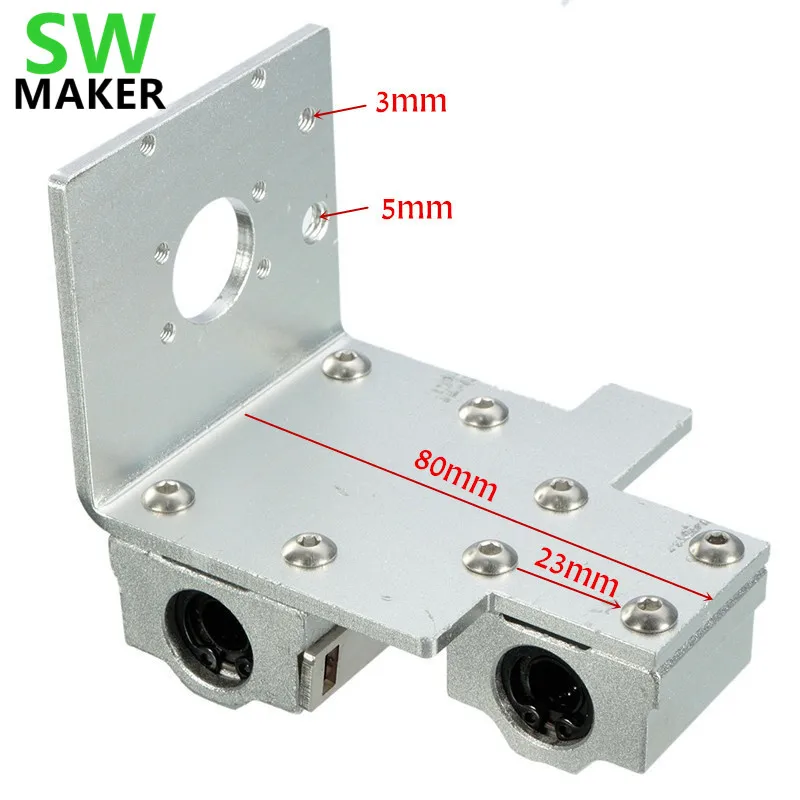SWMAKER 3D части принтера из алюминиевого сплава Reprap Prusa i3 X Axis печатающая головка