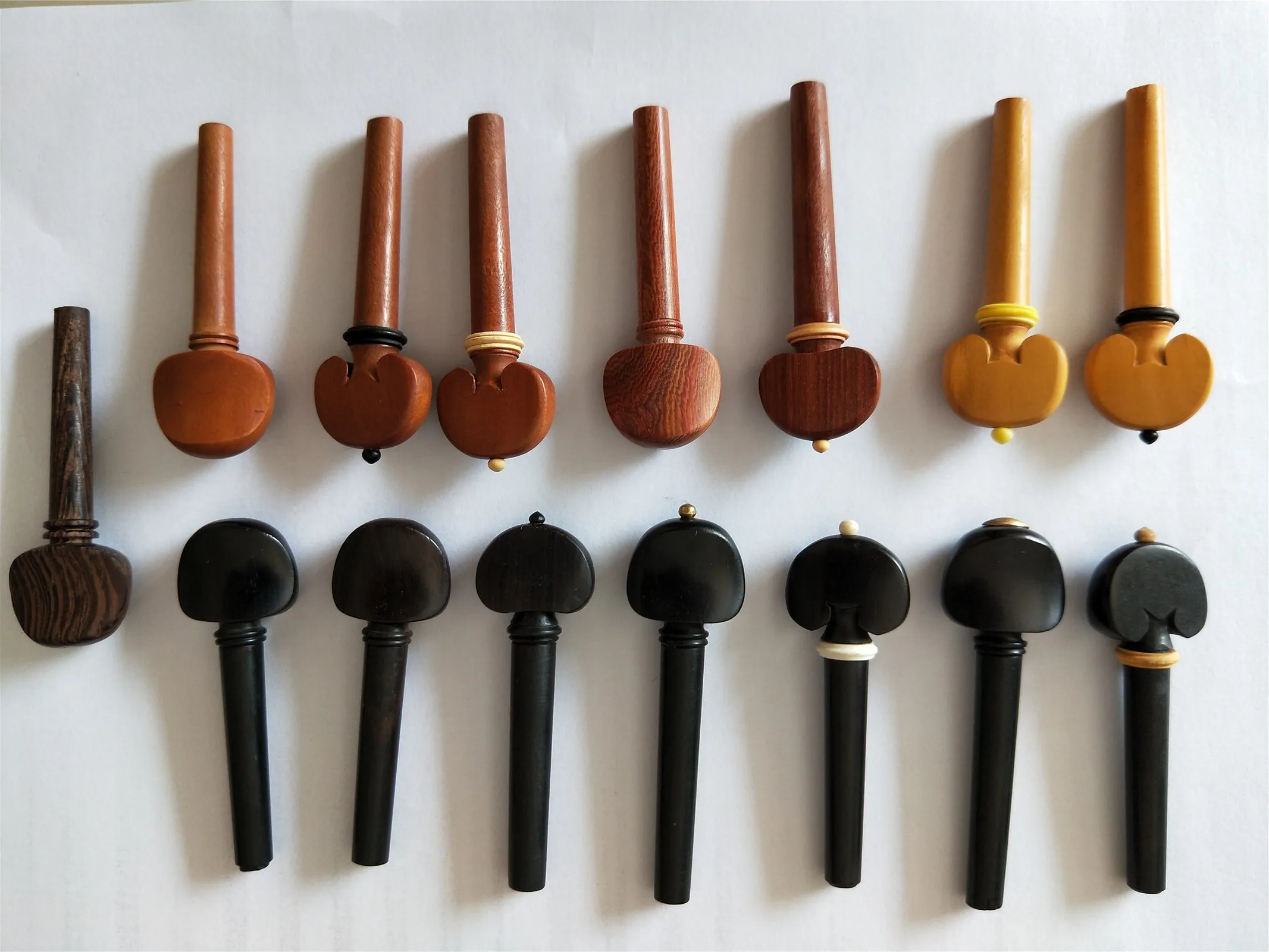 

4PCs Violin Pegs 4/4 In different wood Quality Fiddle parts