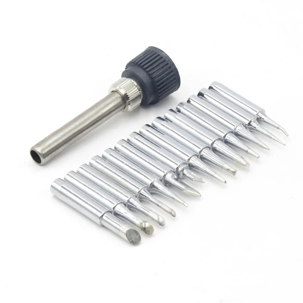 

14 pz New Piombo Punta del Saldatore AOYUE M-T Per HAKKO SAIKE ATTEN Stazione di Saldatura YIHUA YOUYUE VELOCE + involucro