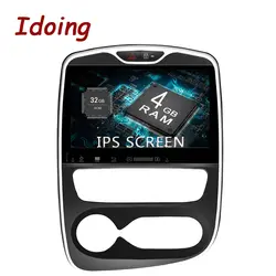 Idoing 10,1 "4G + 32 г 8 Core ips Экран 1Din Android 8,0 автомобилей Радио Авто Multimidia плеер для renault Clio 2016-2018 gps навигации