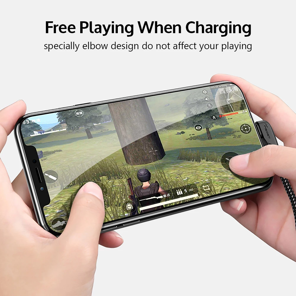 TIEGEM كابل يو اس بي ل فون X 8 7 6 5 6 ثانية زائد كابل سريع كابل شحن الهاتف المحمول شاحن سلك مهايئ Usb كابل بيانات 1M2M3M