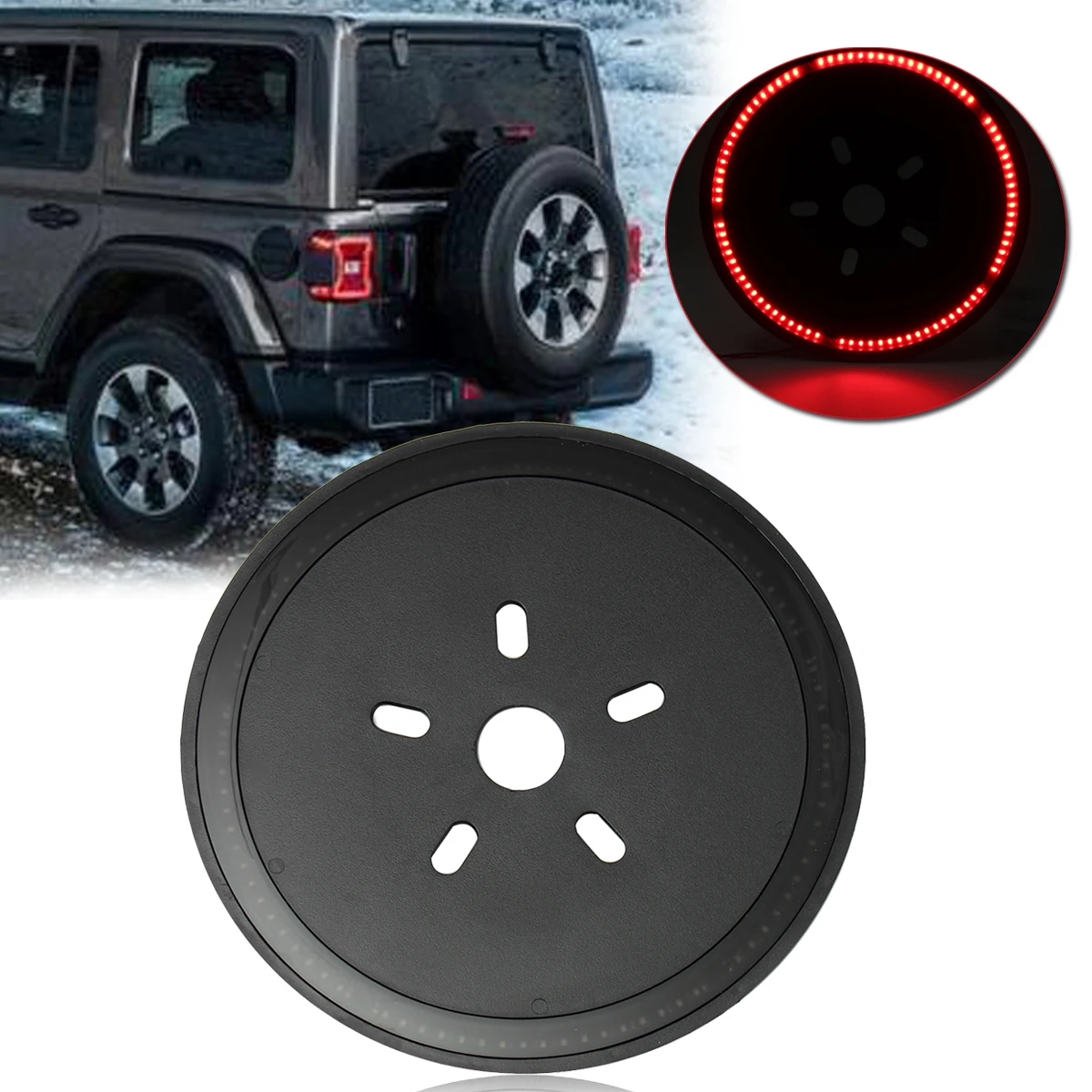 

Car Rear Spare Wheel Tire 25 LED 12V DC 3rd High Brake Light lamp for Jeep for Wrangler JK 2007-2017