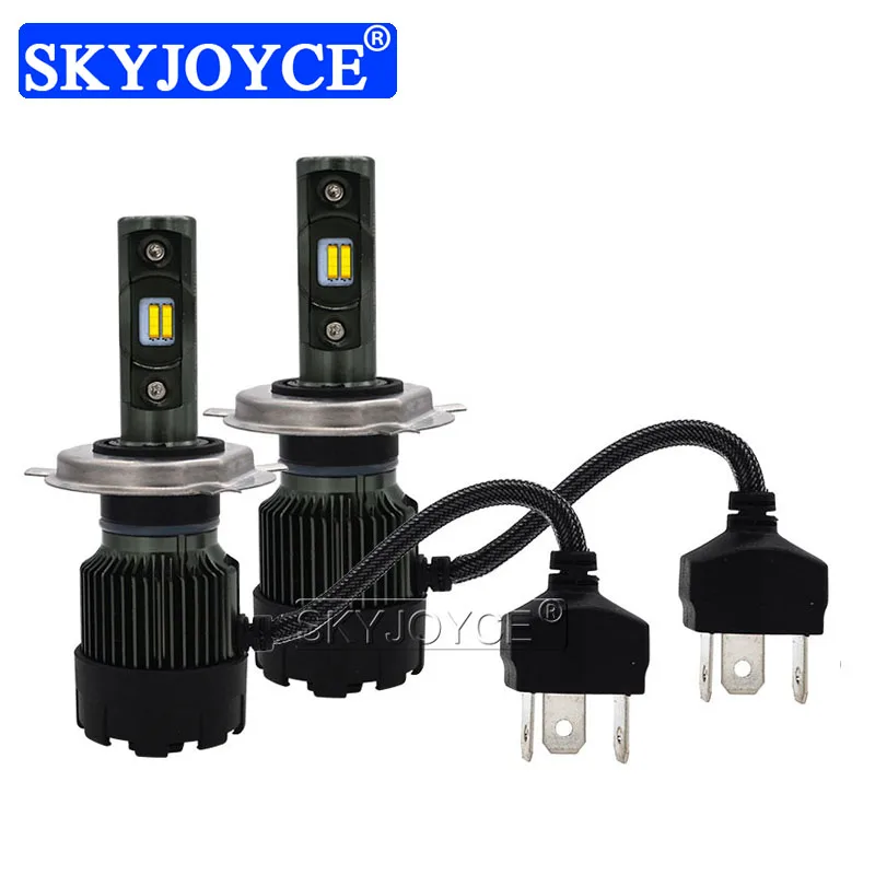 SKYJOYCE супер яркий R6 светодиодный налобный фонарь для автомобиля H7 H11 H1 HB3 HB4 H4 Hi/Lo