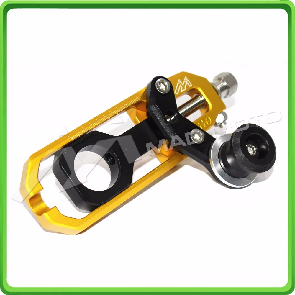 Motorcyclr Chain Tensioner Adjuster with spool fit for Honda CBR1000RR 2004 2005 2006 2007 CBR 1000 RR CBR1000 RR Gold&Black (5)