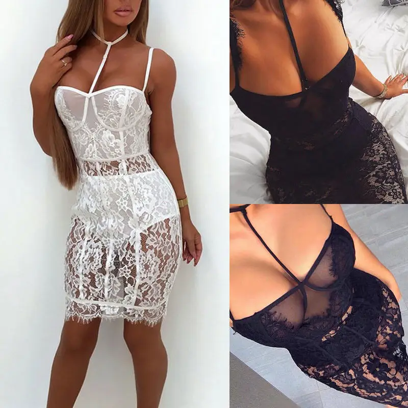 

2018 New HOt Sexy Women Summer Casual Bandage Bodycon Evening Party Mini Dress