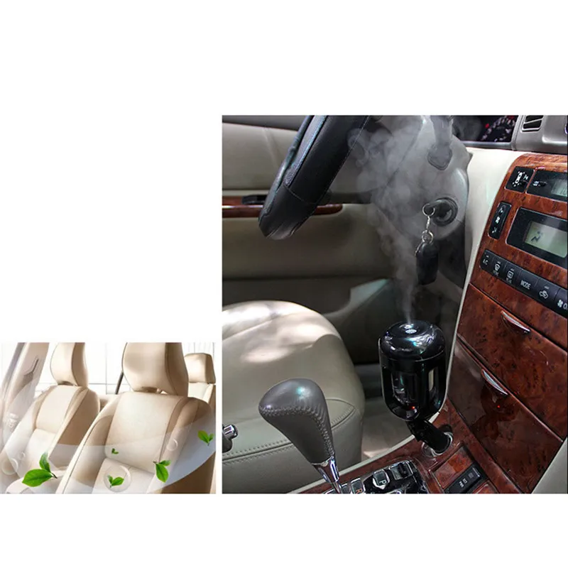 

Car Humidifier Air Purifier Freshener 50ML Essential Oil Diffuser Aromatherapy DC 12V Portable Auto Mist Maker Fogger 4 Colors