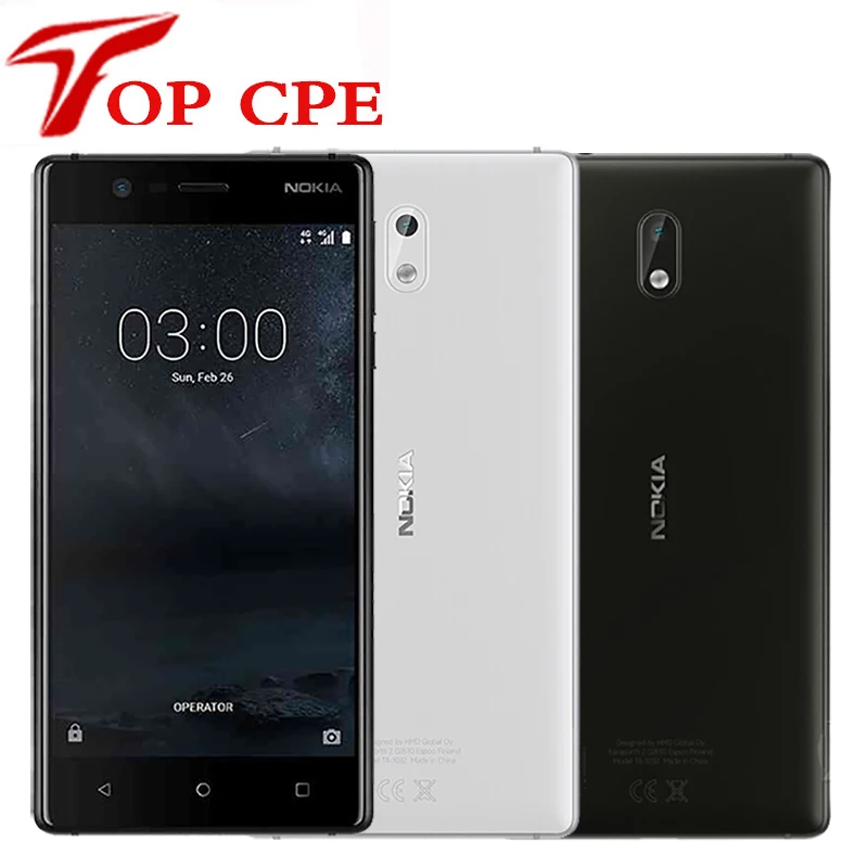 Nokia 3 LTE, 4G, 16G rom, 2G ram, Android, четыре ядра, 5 дюймов, одна sim-карта, 720 P, МП, сенсорный экран, смартфон, мобильный телефон