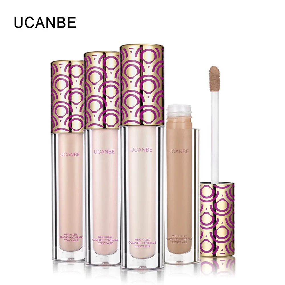 

UCANBE 4 Colors Liquid Concealer Makeup Waterproof Cover Face Flaws Lightweight Concealer Cream Brighten Contour Cosmetics TSLM2