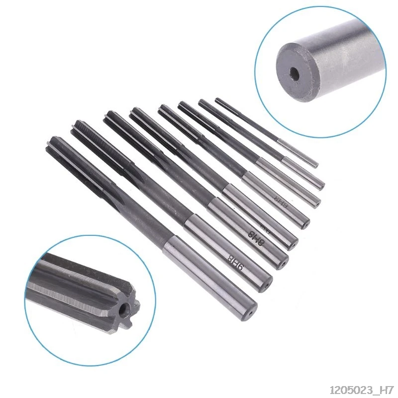 

8pcs HSS H8 Straight Shank Chucking Machine Reamer Milling Cutter Tool Set 3/4/5/6/7/8/9/10mm