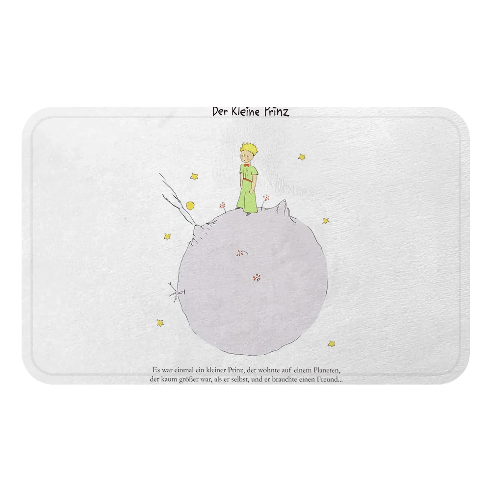 Белый Le Petit Prince Маленький принц охлаждающий коврик для ванной ковер декоративные Противоскользящие коврики комната автомобиль пол бар ковры домашний декор для дверей подарок - Цвет: Белый