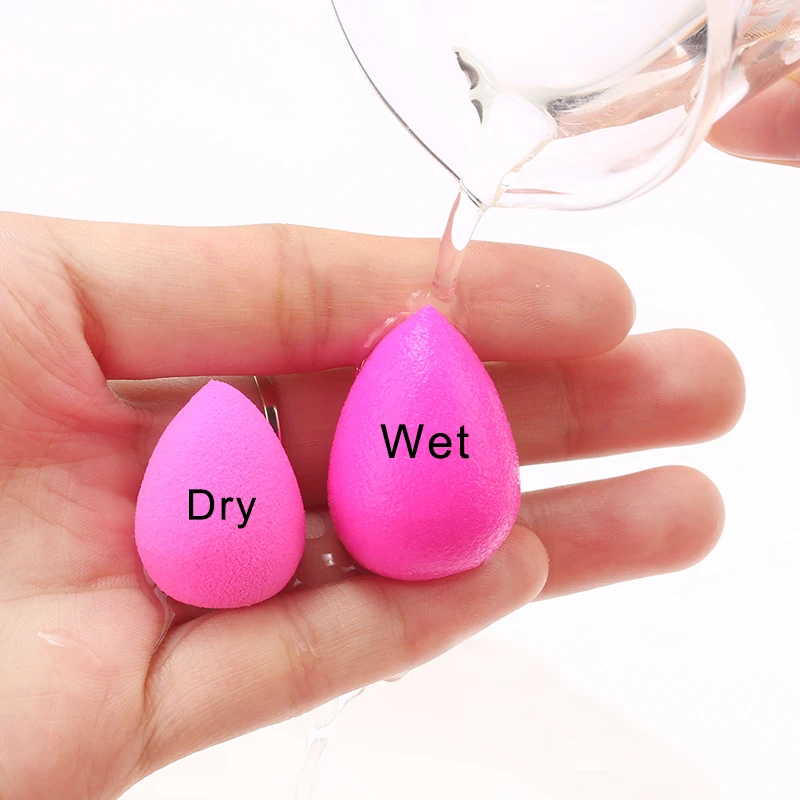 

Wholesale Mini Makeup Sponge Puff 1 10 20 30 50pcs/Lot Water Drop Shape Soft Foundation Concealer Mixed Cosmetic Makeup Tool