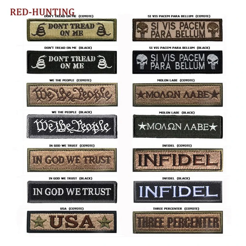 Hunting Accessories Tactical Combat Badge Morale Patch Hook And Loop