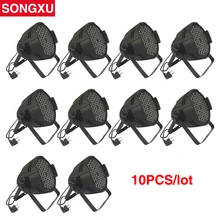 SONGXU 10 шт./лот 54 шт. PAR Светильник светодиодный RGB 3in1 светодиодный Par Светильник PAR64 Par Банок светильник/SX-PL54A