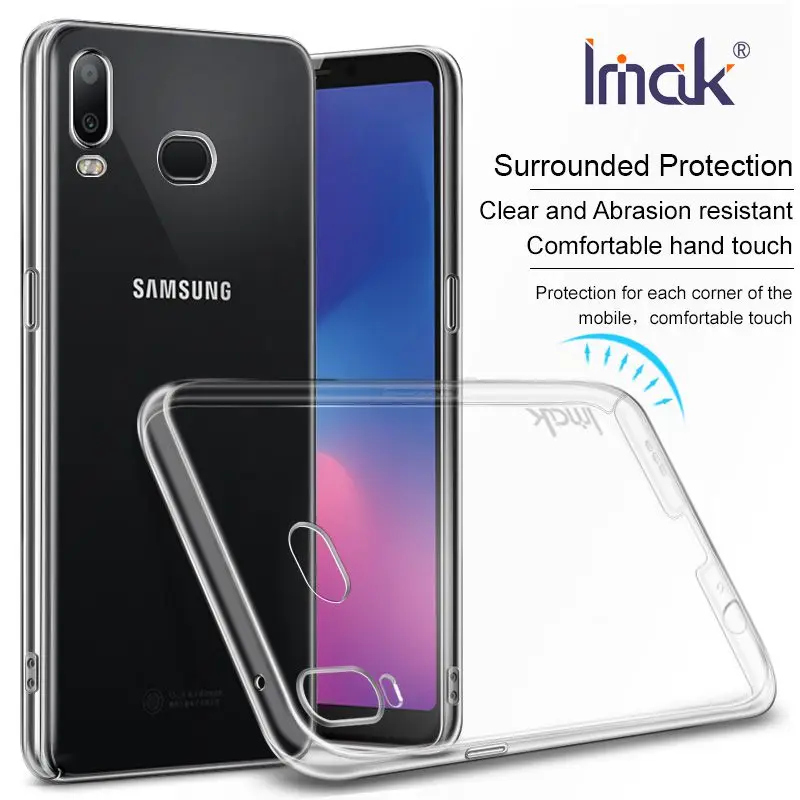 IMAK Для samsung Galaxy A6s чехол прозрачный Защита жесткого диска для телефона 6 0 &quotзадняя