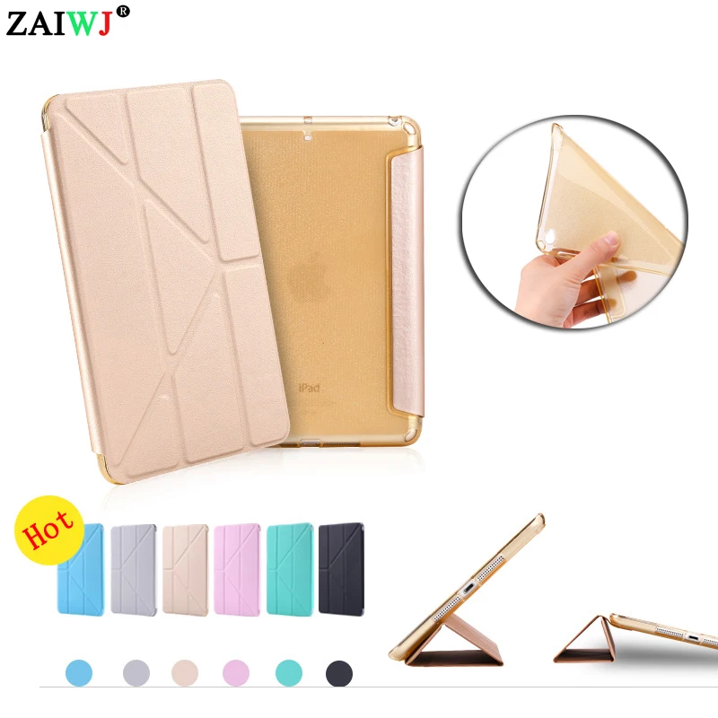 Чехол для Apple iPad mini 1 2 3 ZAIWJ ТПУ смарт чехол с подставкой сна/пробуждения