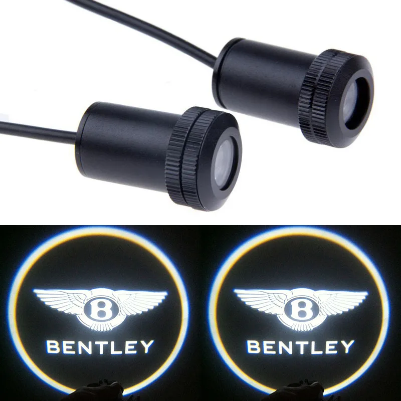 2pcs Ghost Shadow Logo welcome Car LED Door Light Laser Courtesy Slide Projector logo Emblem light For Bentley 2pcs Ghost Shadow Logo welcome Car LED Door Light Laser Courtesy Slide Projector logo Emblem light For Bentley