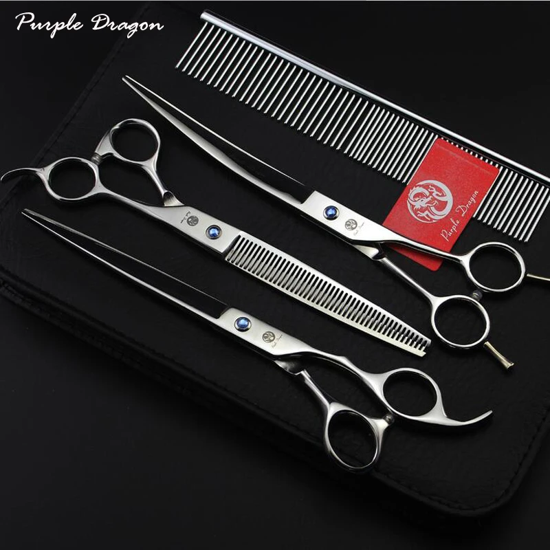 

Professional Pet Grooming Scissors set Straight Cutting & Thinning & Curved scissors for Dog grooming