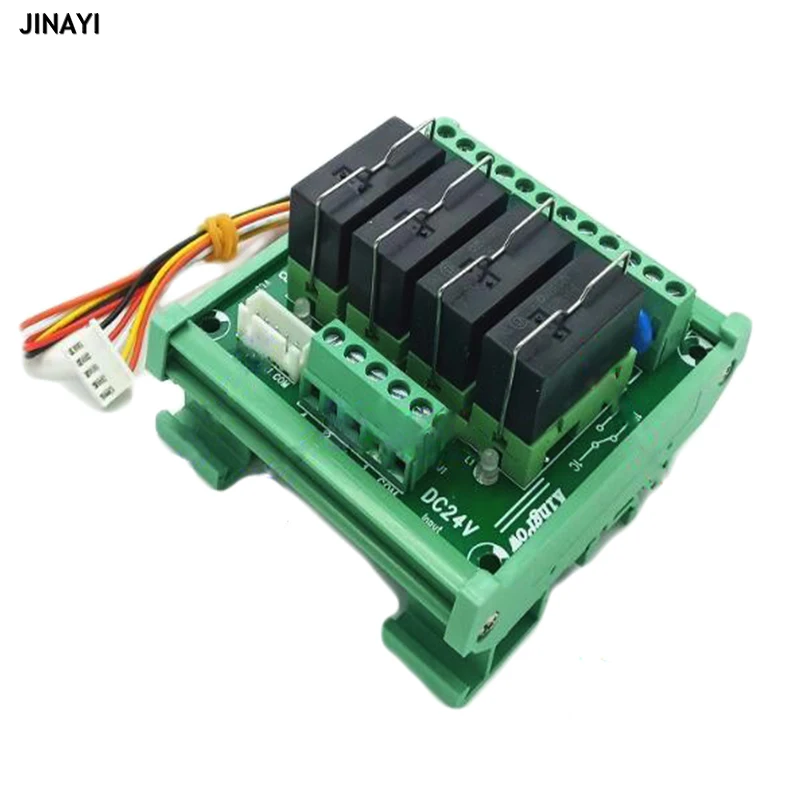 DC 12V 16A 2/3/4/6/8/10/12/16 каналов PNP NPN релейный модуль с PLC разъемом терминалы DIN рейку