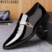 designer formal men shoes zapatos hombre heren schoenen dress wedding shoes 2017 patent leather shoes men oxford shoes for men opp 2017 men s leather dress shoes patent leather with buckle casual dress shoes low heel zapatos hombres oxfords for men