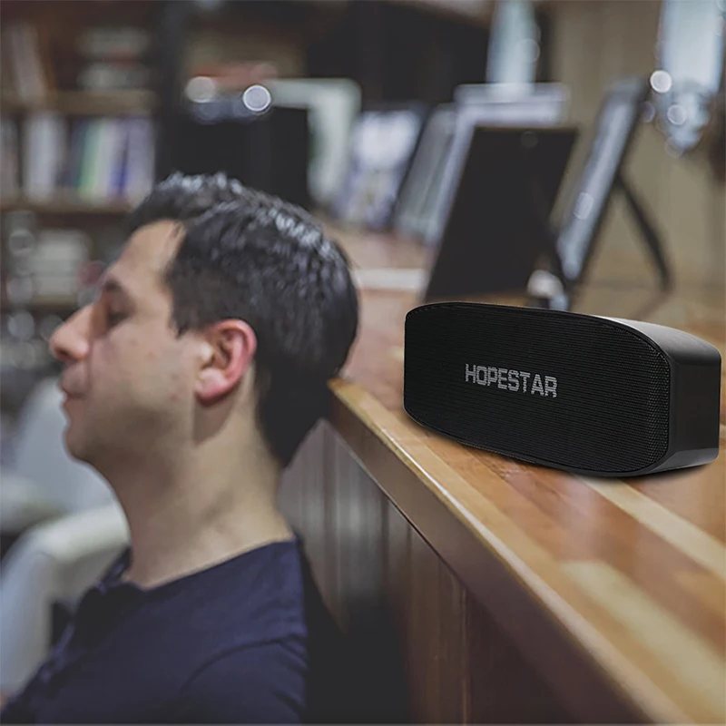 Hopestar H11 Bluetooth Динамик портативный Динамик FM Беспроводной мини Динамик дома вечерние Динамик Super Bass с микрофоном TF карты