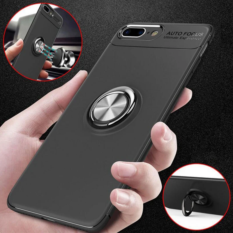 

Ring Buckle Bracket 6.1"For iPhone 10 8 7 6S 6 5S 5 Se Plus Case For Apple iPhone 10 8 7 6S 6 X Xr Xs Max 6.5" Phone Cover Case