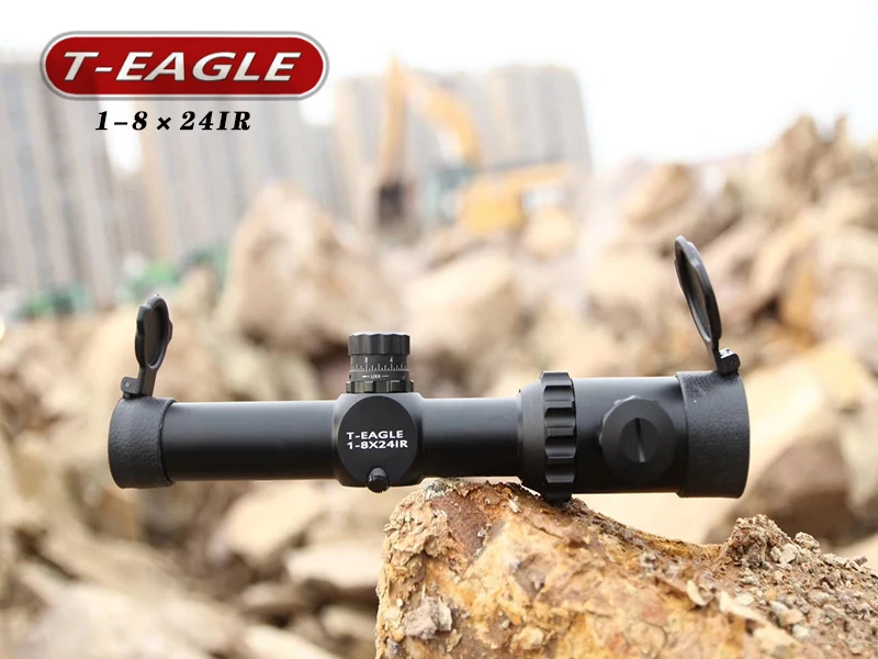 Тактический T-Eagle 1-8x24 IR тактический прицел для Airrifle Sniper охотничья Оптика прицел осветительный прицел для стрельбы