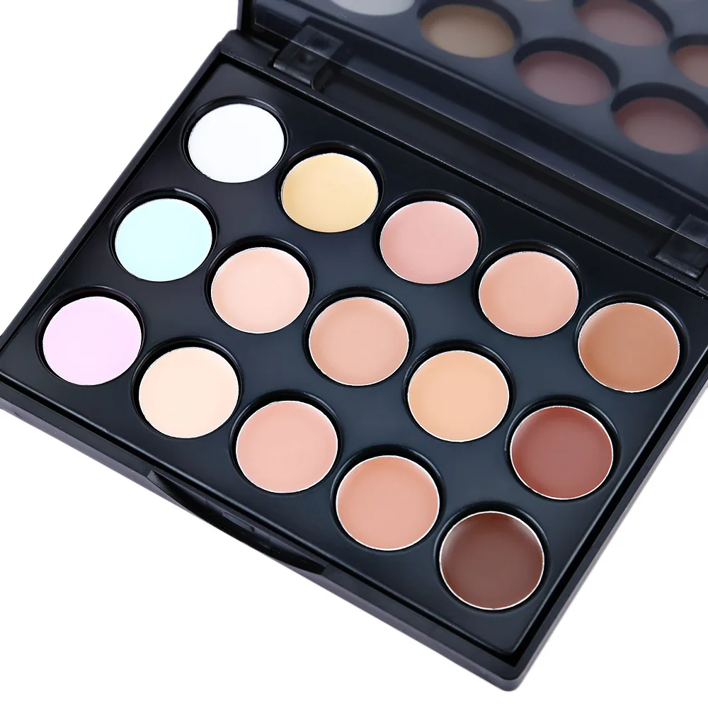 

15 Colors Waterproof Concealer Mini edition Portable Professional Makeup Carry Bright Block Defect Face Stereo Contour Palette