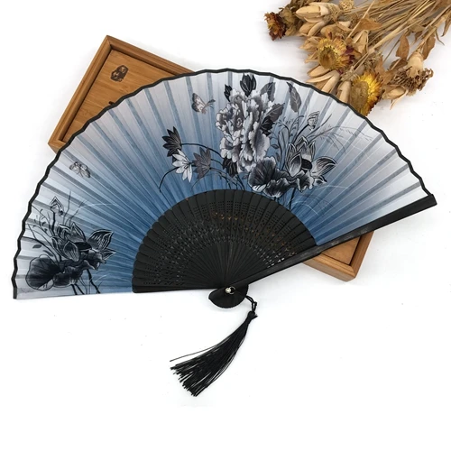 30 шт. складной Bamboo цветок вентилятор руки свадебные подарки для гостей Сувениры и подарки вечерние сувениры - Цвет: 2