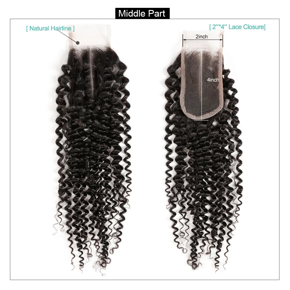 Allove Curly Hair Wave Bundles With Closure (9)