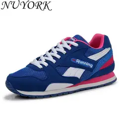 NUYORK новый список Лидер продаж летние дышащие Женские спортивные туфли ходовые огни конец кроссовки для влюбленных обувь 598-798