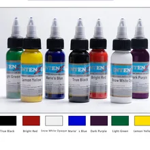 7 цветов Перманентная татуировка цвет 30 мл/бутылка краска для татуажа чернильный инструмент
