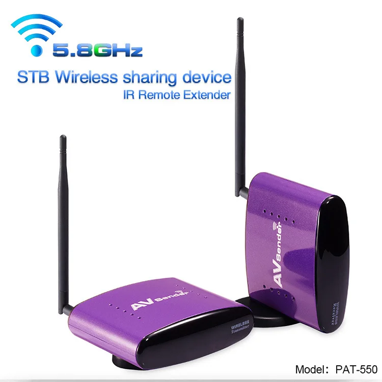 wholesale 5.8GHZ digital set top box wireless sharing device with IR