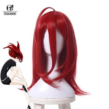 

ROLECOS Land of the Lustrous Cosplay Headwear Cinnabar Cosplay 45cm / 17.7 inches Long Red Synthetic Hair