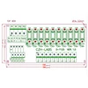 Плата модуля распределения мощности предохранителя DIN Rail Mount 10, для переменного/постоянного тока 5 ~ 48 В. Блок питания предохранителя ► Фото 3/4