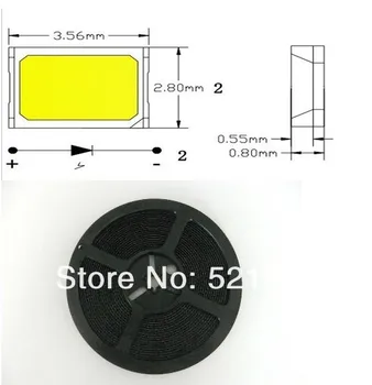 

Led Lamp SMD Led Diode SMD 2835 RED 620-630nm 1000PCS 450-750mcd 0.1W 30mA super-bright-leds Free Shipping SMT Reel