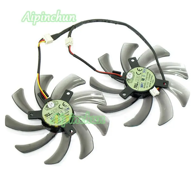 

T129215SM 95mm 3Pin For Gigabyte GV-N650OC-1Gl 2Gl GV-N550WF2 N56GOC R667D3 R777OC R9 270 Graphics Video Card VGA Cooling Fans