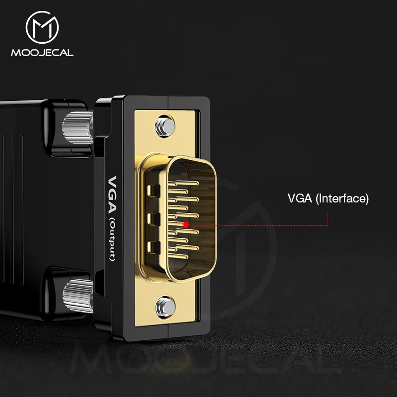 HDMI to VGA Adapter HDMI Male to VGA Female Video Converter with Audio Adapter Support 1080P Signal Output Convertor Audio Cable HDMI to VGA Adapter HDMI Male to VGA Female Video Converter with Audio Adapter Support 1080P Signal Output Convertor Audio Cable