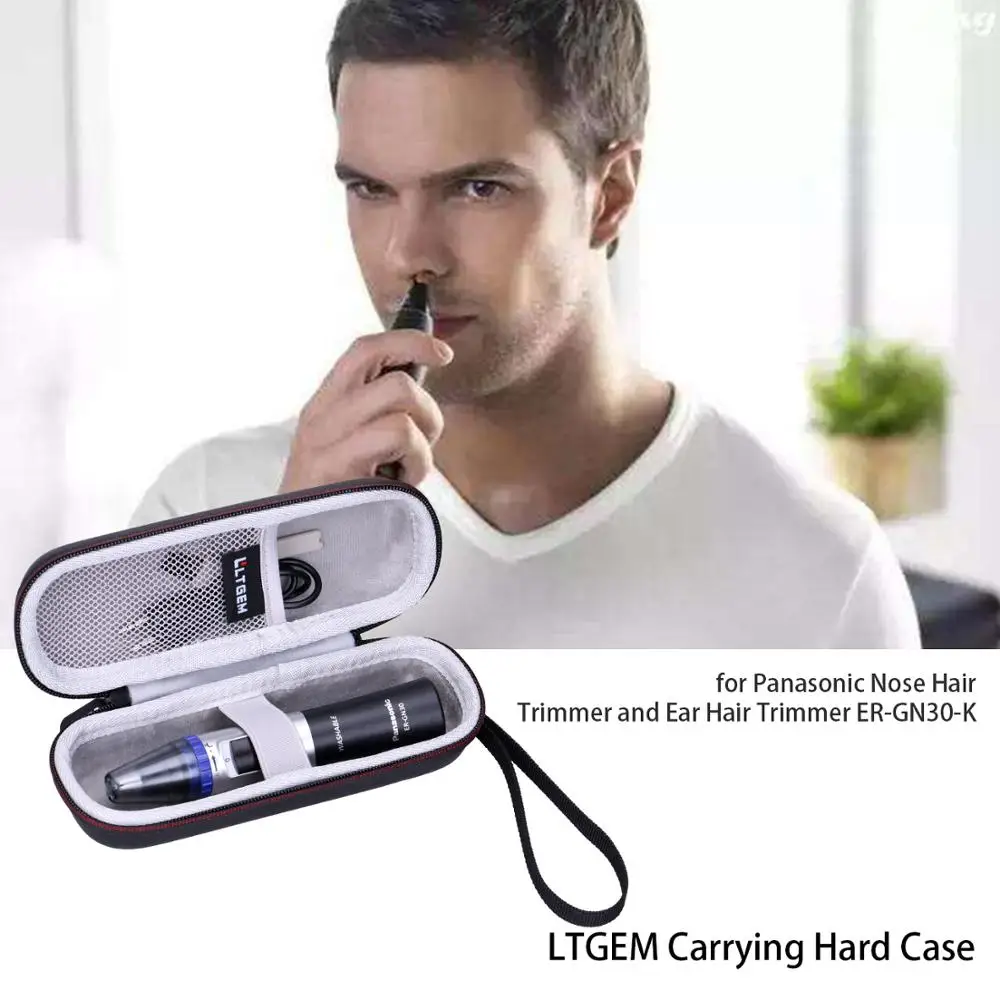 Жесткий чехол LTGEM EVA для Panasonic черный стрижки волос в носу и ушей триммер |