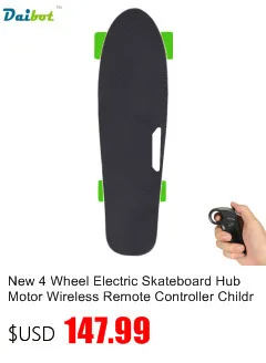 Four Wheel Electric Skateboard With Wireless Remote Controller E Skateboard Scooter Small Fish Plate Skate Board for Adults Kids