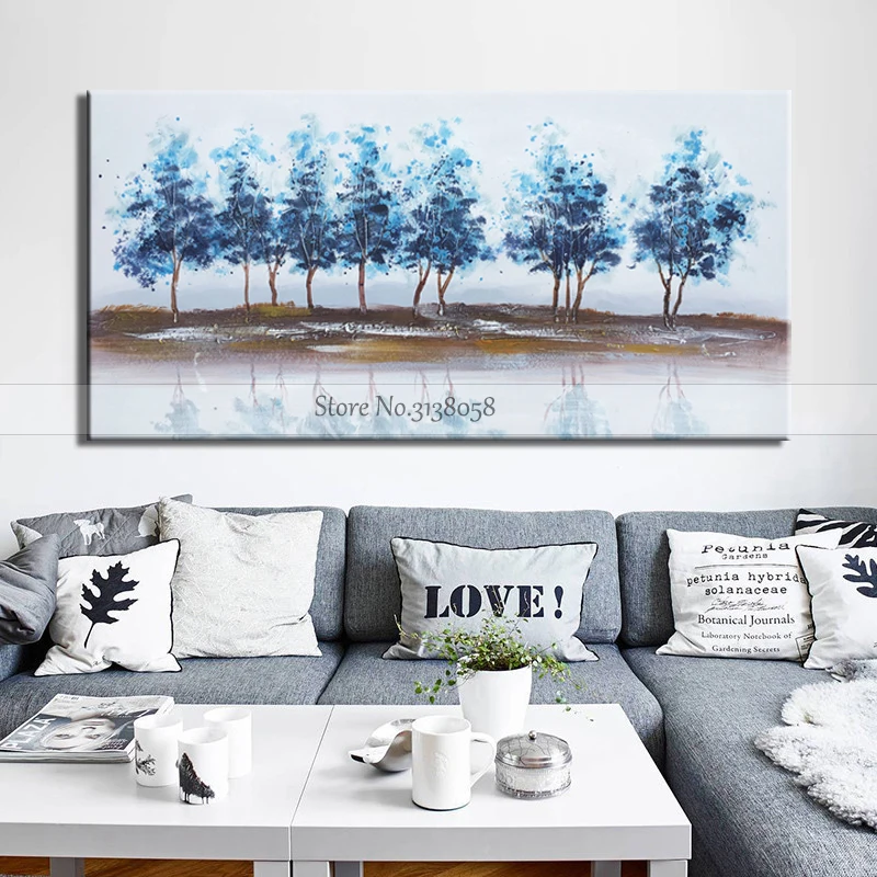 Modern-Abstract-Posters-and-Prints-on-Canvas-Wall-Art-Canvas-Painting-Riverside-Trees-Pictures-for-Living