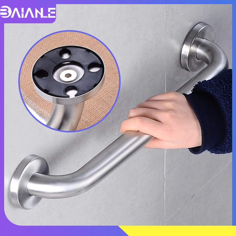 

Bathroom Handrail Stainless Steel Bathroom Grab Bars for Elderly Disabled Bathtub Shower Safety Handle Wall Mounted Towel Bar