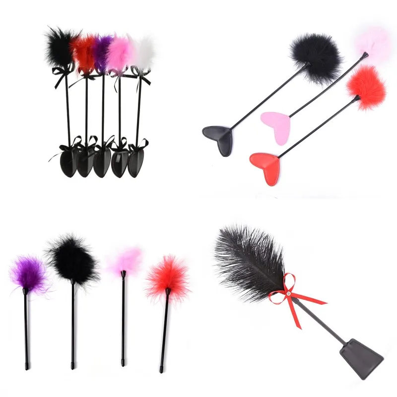 Sex Spanking Feather Whip Lash Fetish Flogger Horse Whip Adult Sex Products Sex Toys For Couples/Women Erotic Accessories