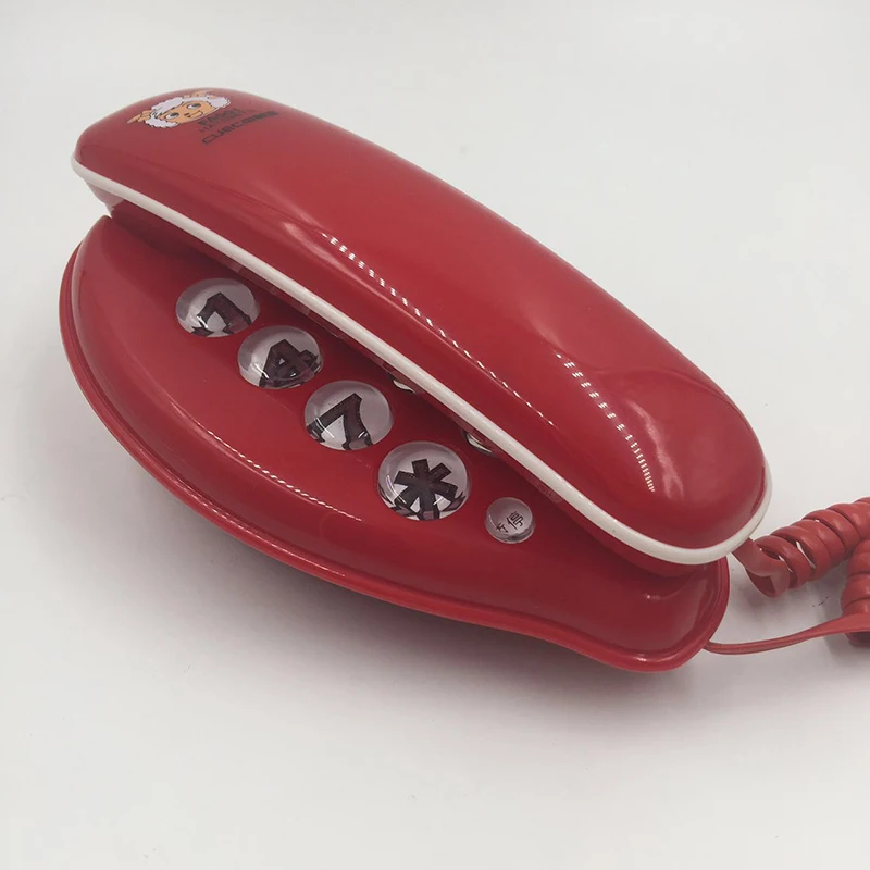 Mini Big Button Hang Telehone Pause Redial Fixed Landline Phone Without