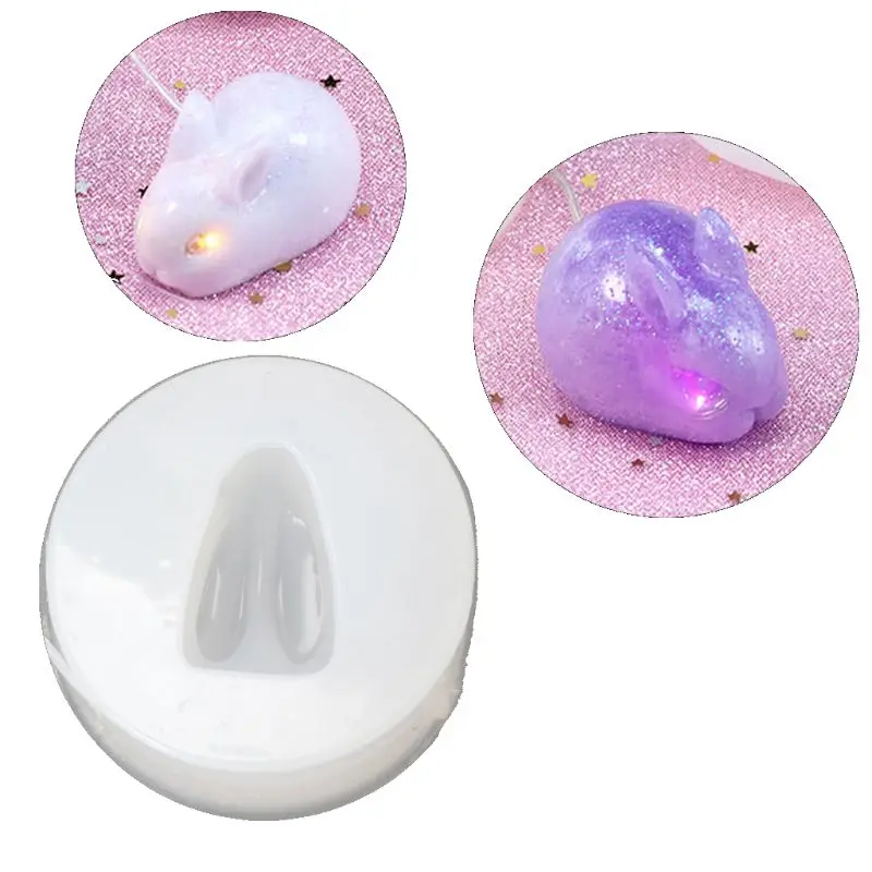 

Cute 3D Rabbit Pendant Silicone Mold Epoxy Resin Mold Jewelry Making DIY Tools