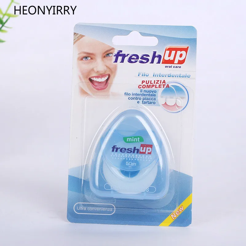 50M Dental Flosser Micro Wax Mint Flavor Interdental Brush Teeth Stick