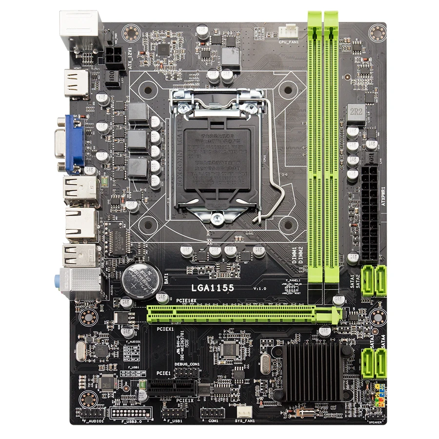 Kllisre H61 настольная материнская плата LGA1155 для i3 i5 i7 процессор поддержка ddr3 памяти