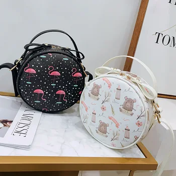 

2018 women bags designer crossbody bags ladies cartoon printing handbags PU leather shoulder bags handbag bolsa feminina clutch