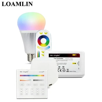 

Milight E27 9W RGB+CCT Led Bulb 2.4G RF Remote Controllable Wifi Enabled AC85-265V
