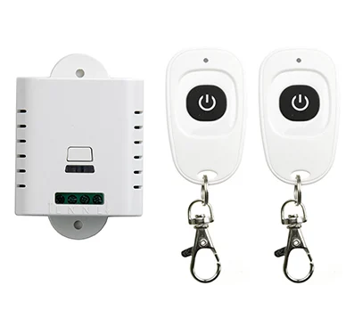 

AC85V 110V 120V 220V 250V 1CH Wireless Remote Control Switch System Receiver & 2pcs one-button waterproof Remote 315mhz/433mhz