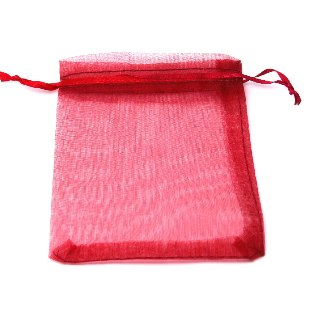 Red Organza Bag 9x12cm,Wedding Jewelry Packaging Pouches,Nice Gift Bags 100pcs/lot PS PDB01 02RD